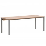 EDV-Tisch, 200x80 cm (B/T), 72 cm hoch, Holzkabelkanal mit Deckel, 